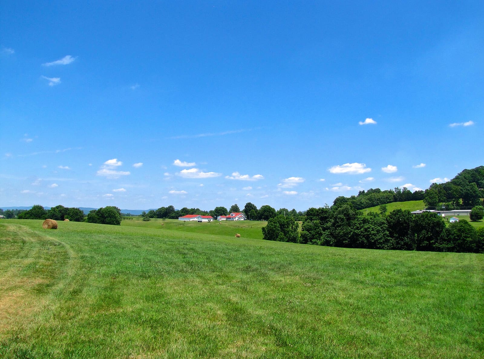 Tennessee: Fields in the Star Point area of Pickett County, Tennessee, United States.