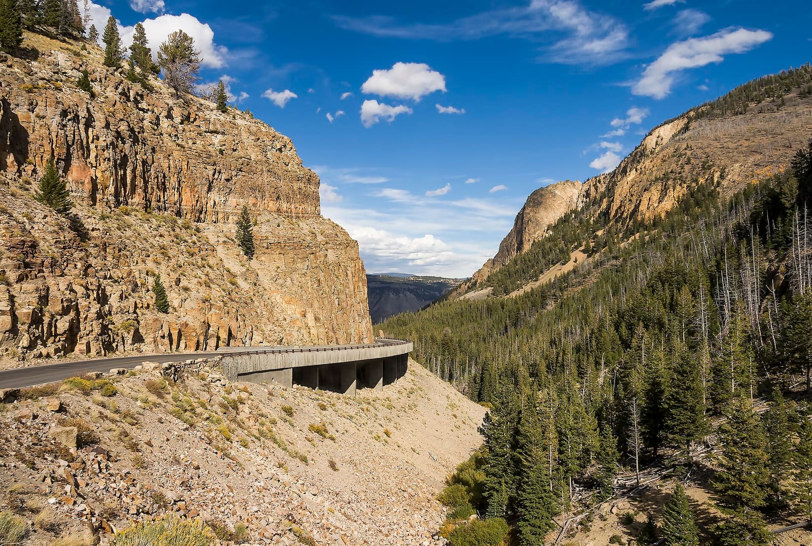 Wyoming: The Golden Gate in Yellowstone National Park, Wyoming, USA